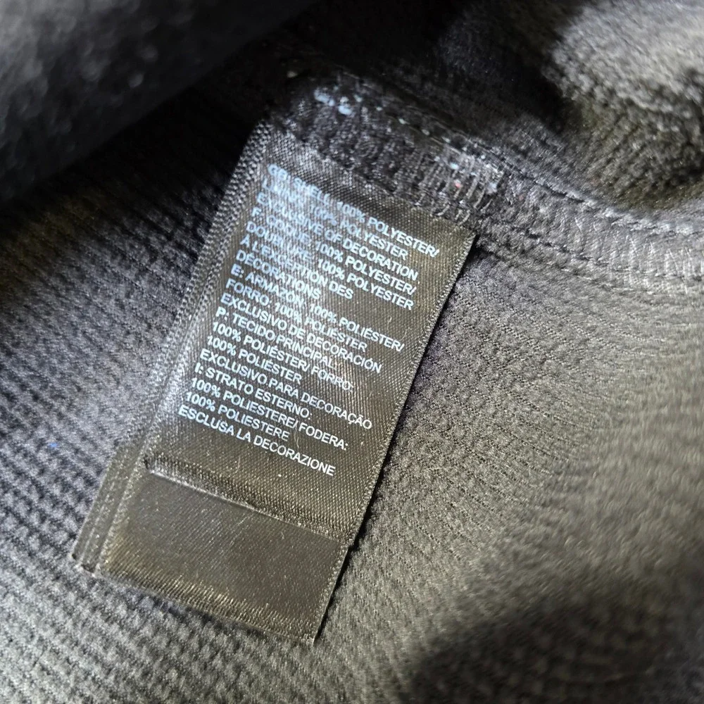 The North Face Windwall Vest Mens XL Charcoal‎ Grey Full Zip Co. Logo